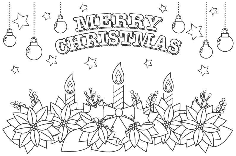 クリスマス 塗り絵イラスト無料イラスト・フリー素材なら「イラストAC」