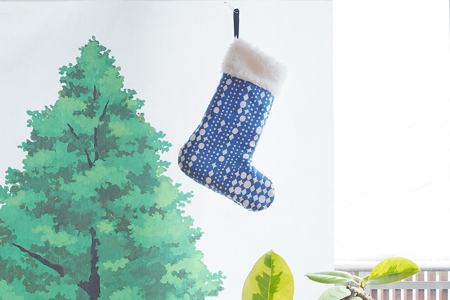 無料型紙 クリスマスソックス 靴下 の作り方！インテリアにおすすめnunocoto fabric