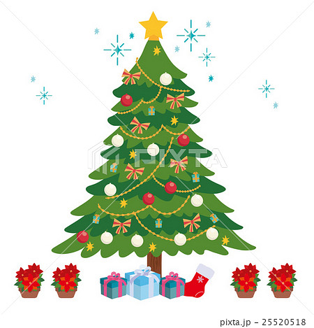 まとめ クリスマスツリーのフリーイラスト素材イラストイメージ