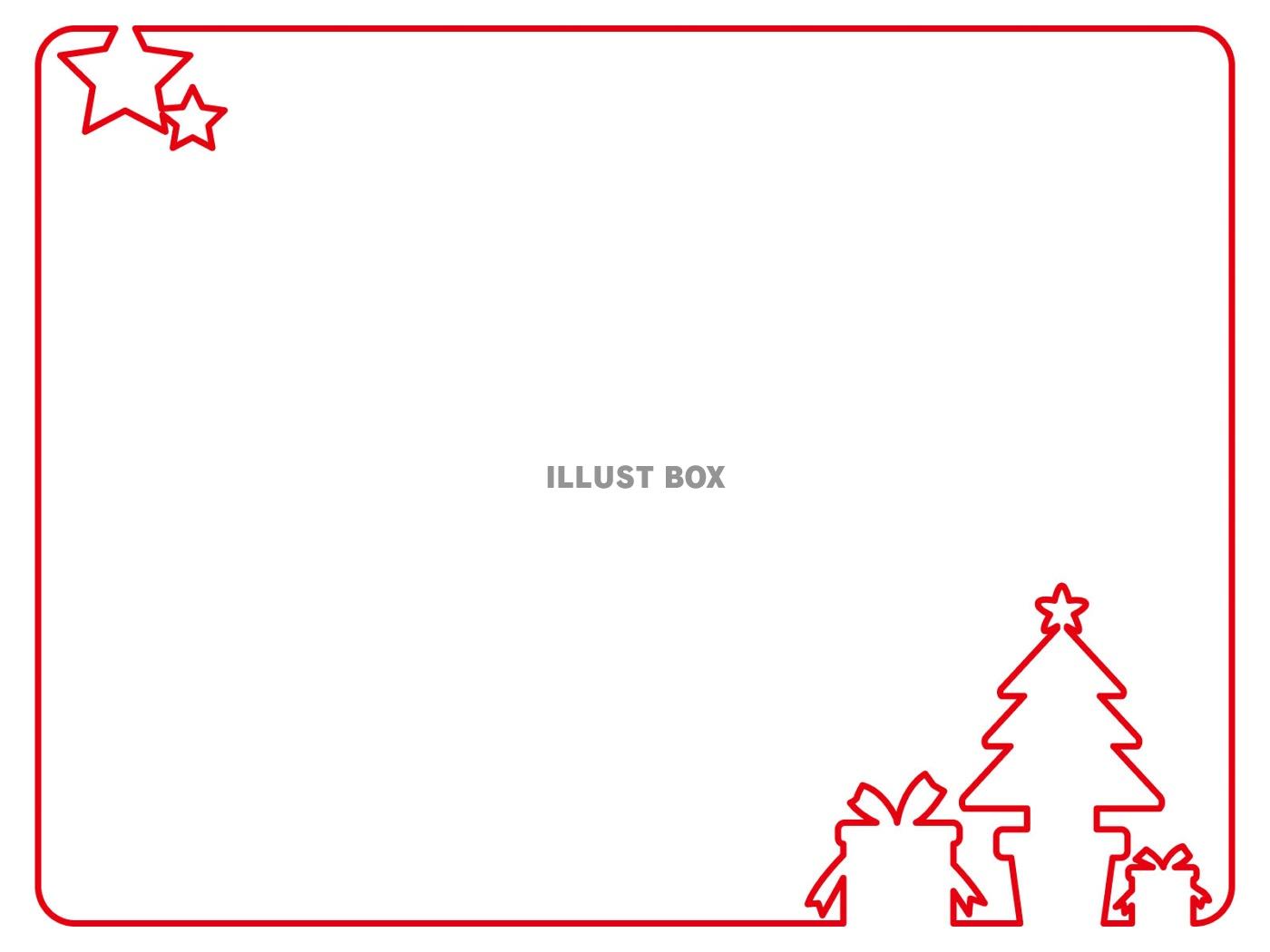 赤とグレーのシンプルでおしゃれなクリスマスフレームのイラスト素材70650778- PIXTA