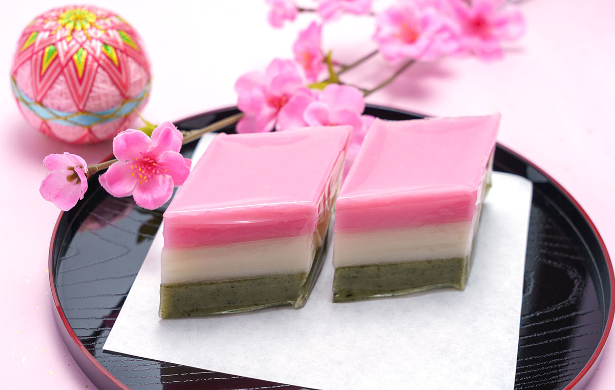 ひな祭りのひしもちの簡単折り方