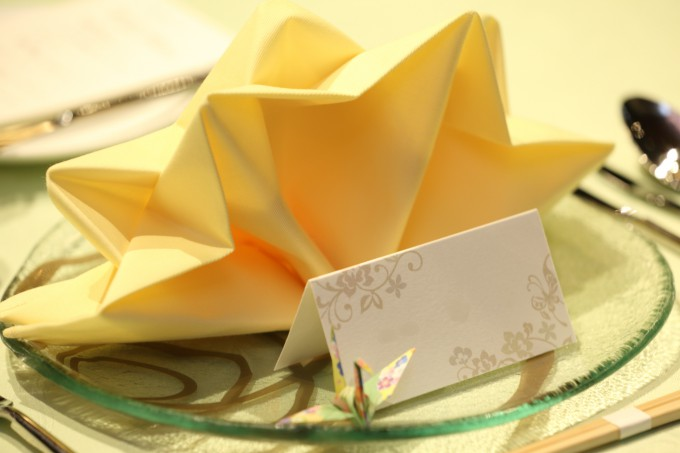 ナプキン折り方・ハート＆Valentine・card ！Table & FLower