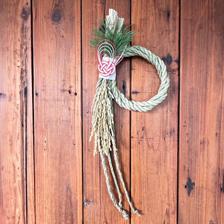 玄関ドアに正月飾りを吊るしました九代目七右衛門の徒然日記