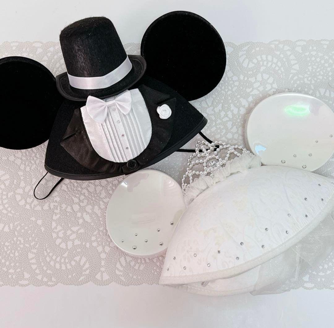 ディズニー イヤーハット ウェディング 結婚式 ミッキー ミニー セット