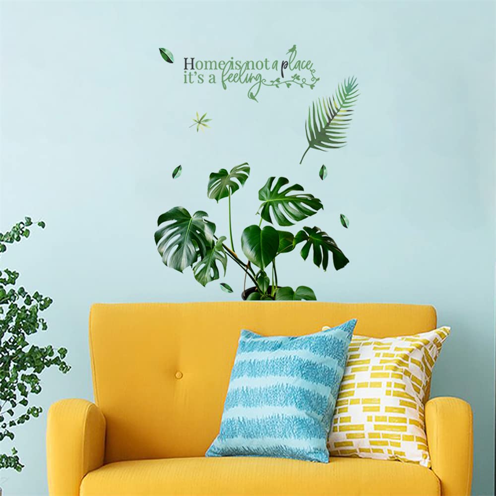 ウォールステッカー おしゃれ 北欧 モノトーン ブラック 黒 花 フラワー 葉 リーフ 蝶 竹 英語 英文 シールタイプ wall sticker貼ってはがせる 宅C