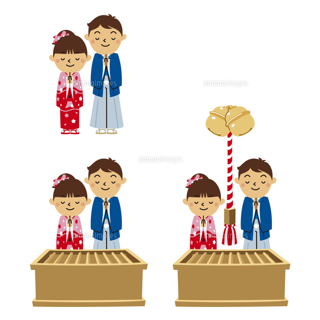 お正月・初詣に！おみくじ絵馬など、神社にまつわるイラストまとめSOZAIC.com