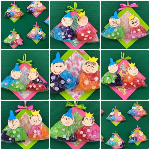 おひなさま制作 お雛様 おひなさま 折り紙 雛人形・ひな祭り