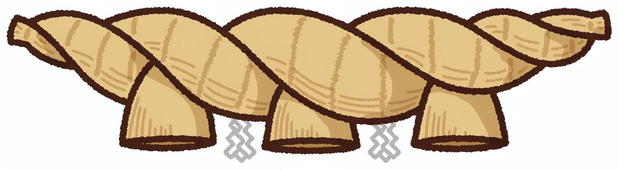 出雲大社の神楽殿と大しめ縄 26105016181 の写真・イラスト素材アマナイメージズ