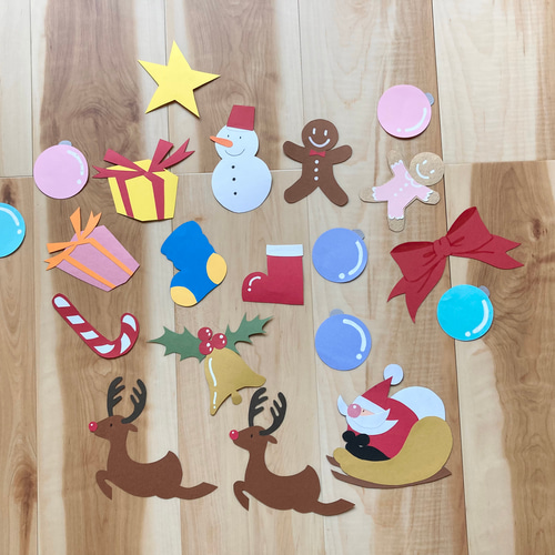 画用紙でできる手作りクリスマスオーナメント ひし形編nunocoto