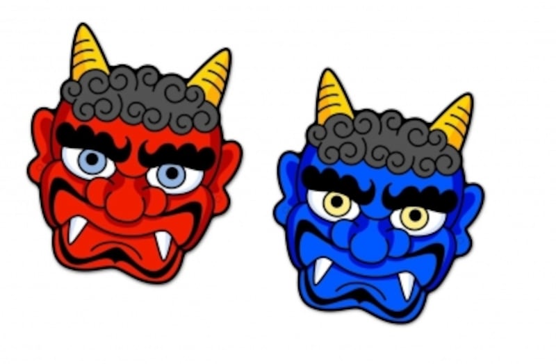 鬼のお面無料イラスト素材素材ラボ