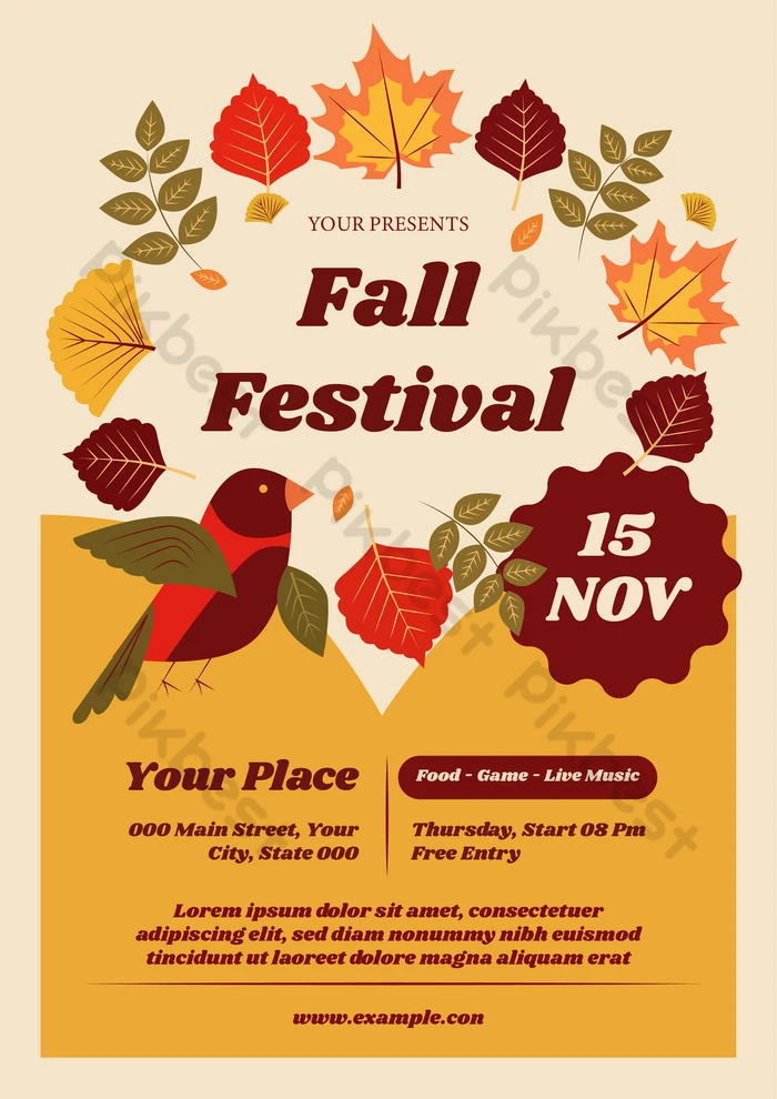 お祭りポスターテンプレートでおしゃれな文化祭ポスター・納涼祭ポスターデザインを無料で簡単に作成！Canva