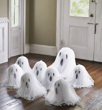 フェルトとトイレットペーパーの芯で作るハロウィン飾り