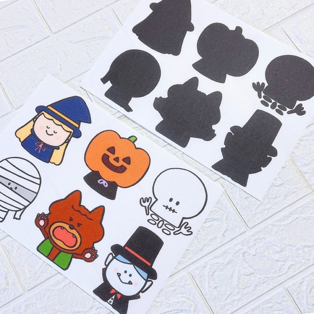 ハロウィン おばけ シルエットクイズ ペープサート 保育教材 保育園 幼稚園Yahoo!フリマ 旧PayPayフリマ