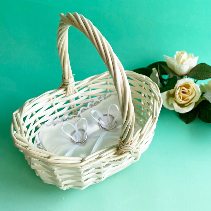 プチプラ素材でおしゃれに ミニバスケットのリングピローLEE