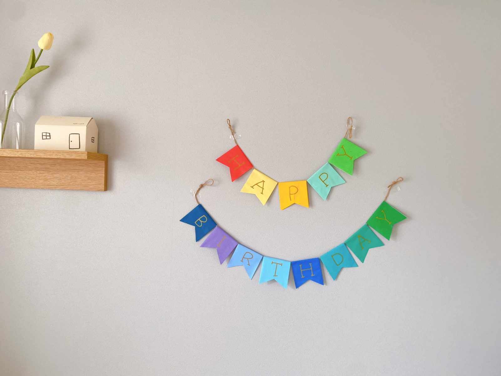 折り紙で簡単ガーランド！バースデーデコレーションの作り方&あんふぁん