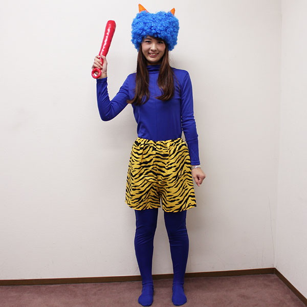 100均 子ども用衣装の作り方 Vol.7 鬼コスプレ👹 │ 節分 │ 鬼のパンツ・ブラ・角・金棒