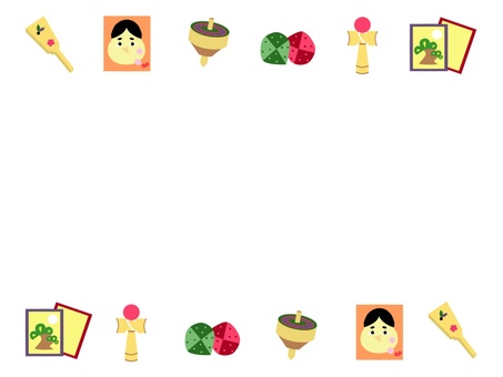 冬のフレーム1無料イラスト素材素材ラボ