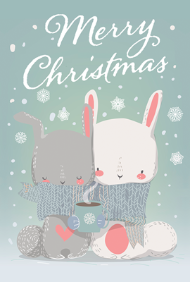 イラスト無料クリスマスカード 赤色 リースデザイン 2イラストダウンロード