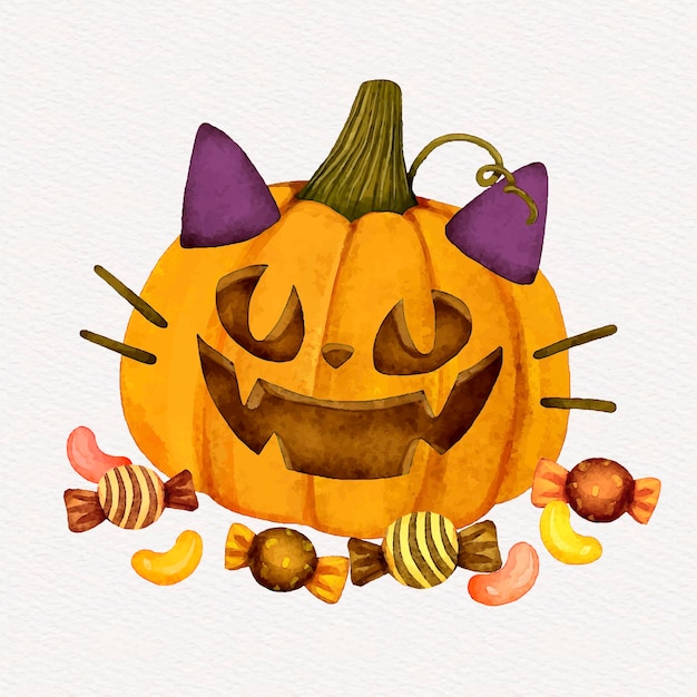 ハロウィンかぼちゃイラスト - No: 898646無料イラスト・フリー素材なら「イラストAC」