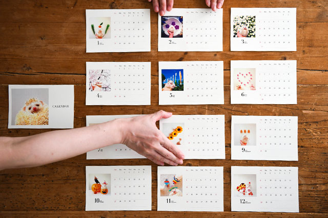 Amazon永久カレンダー手作りの リング卓上カレンダー デスクトップ飾り 価値あるアクリルカレンダー 誕生日プレゼント クリスマスプレゼントgreenカレンダー文房具・オフィス用品