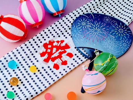 まとめ 夏祭りのフリーイラスト素材イラストイメージ