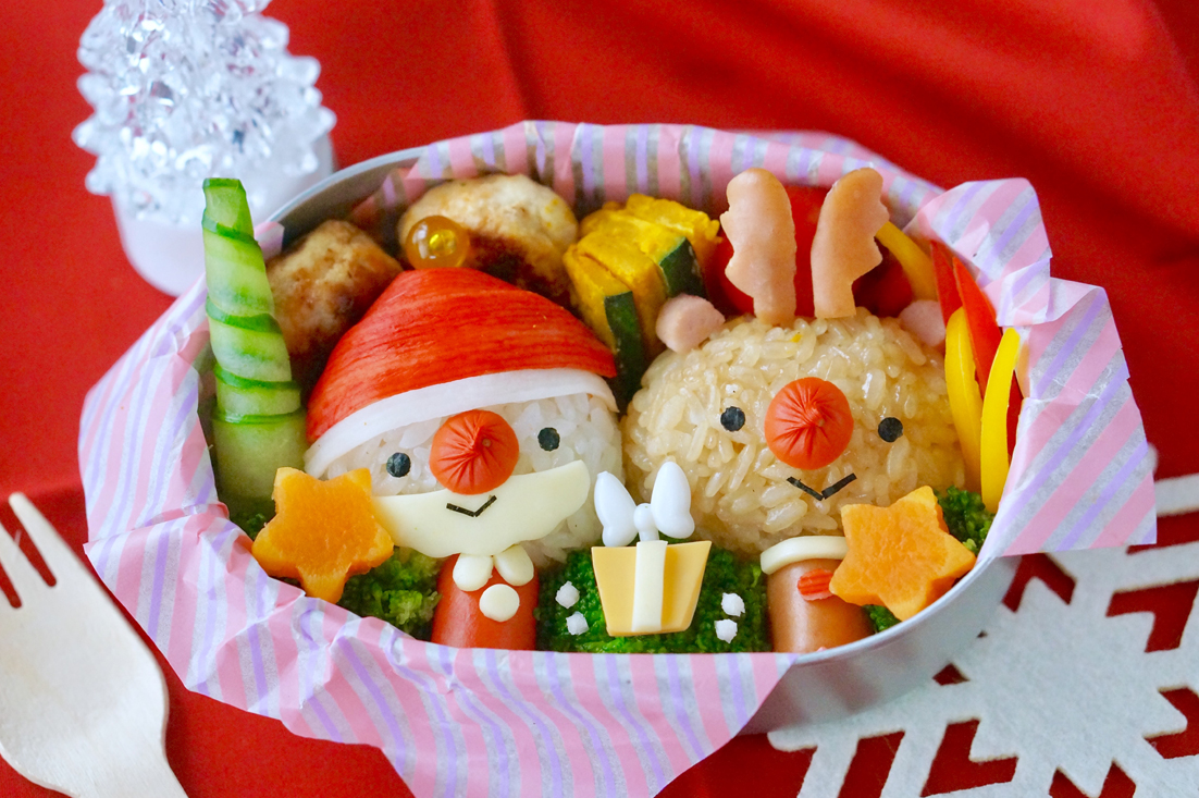 まとめ クリスマスお弁当づくり ×10セット簡単ですぐできる! かわいいクリスマスのキャラ
