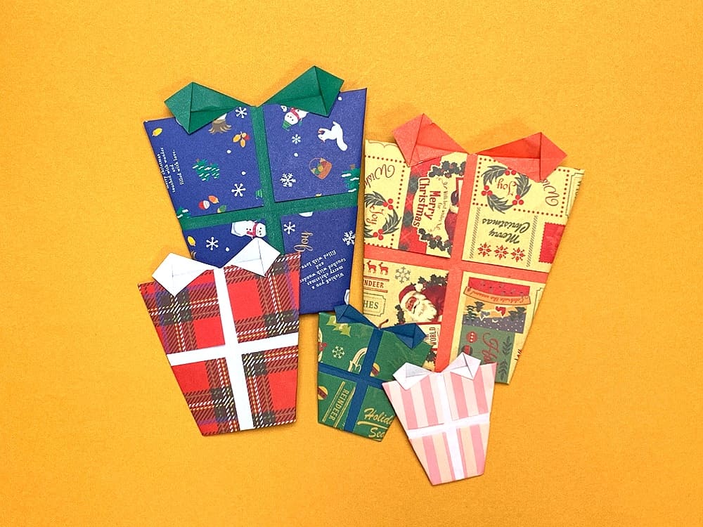 折り紙２枚で簡単 リボン付きプレゼントボックス ASOPPA！レシピ - あそっぱ