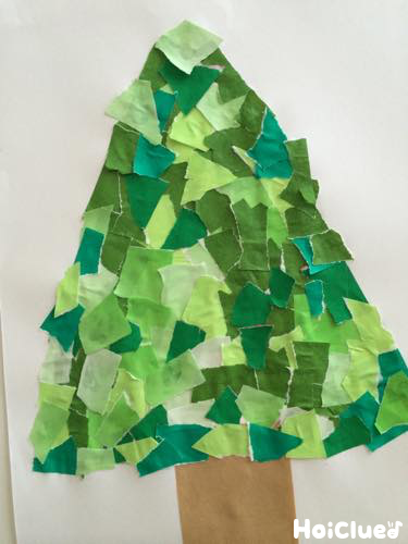 冬の1DAY体験 ツリーと雪だるま 和紙ちぎり絵講座– とやま健康生きがいセンタ