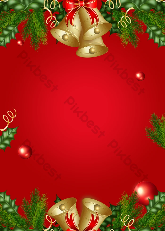 フリーイラストクリスマスツリーとソリに乗るサンタとトナカイのクリスマス背景でアハ体験GAHAG著作権フリー写真・イラスト素材集 -GAHAG著作権フリー写真・イラスト素材集