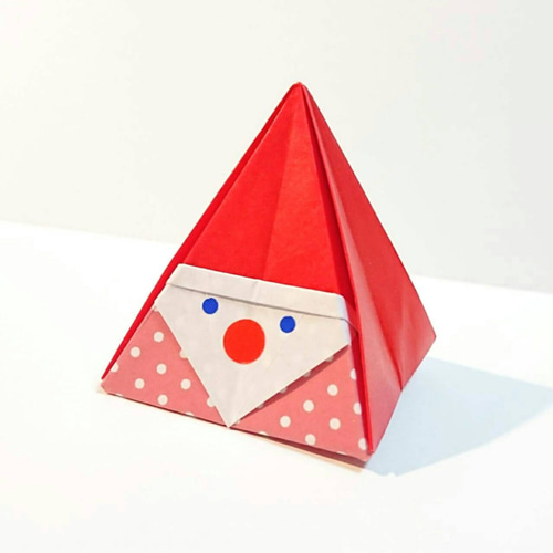 クリスマス折り紙 サンタクロース Origami Christmas Santa Claus 音声解説ありshigeyuki.net