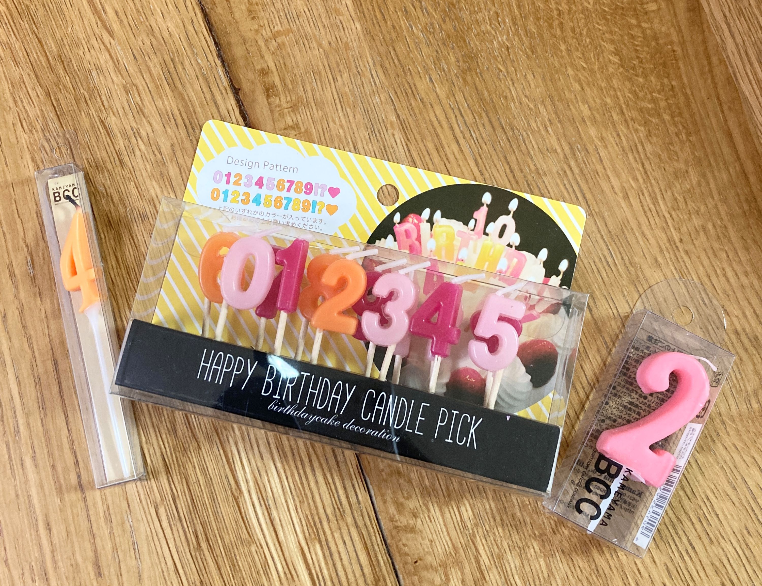 100均ダイソー・セリア「誕生日ろうそく・ナンバーキャンドル」数字・メッセージ・うねうねキャンドルなど - natsuma.jp どこで買える