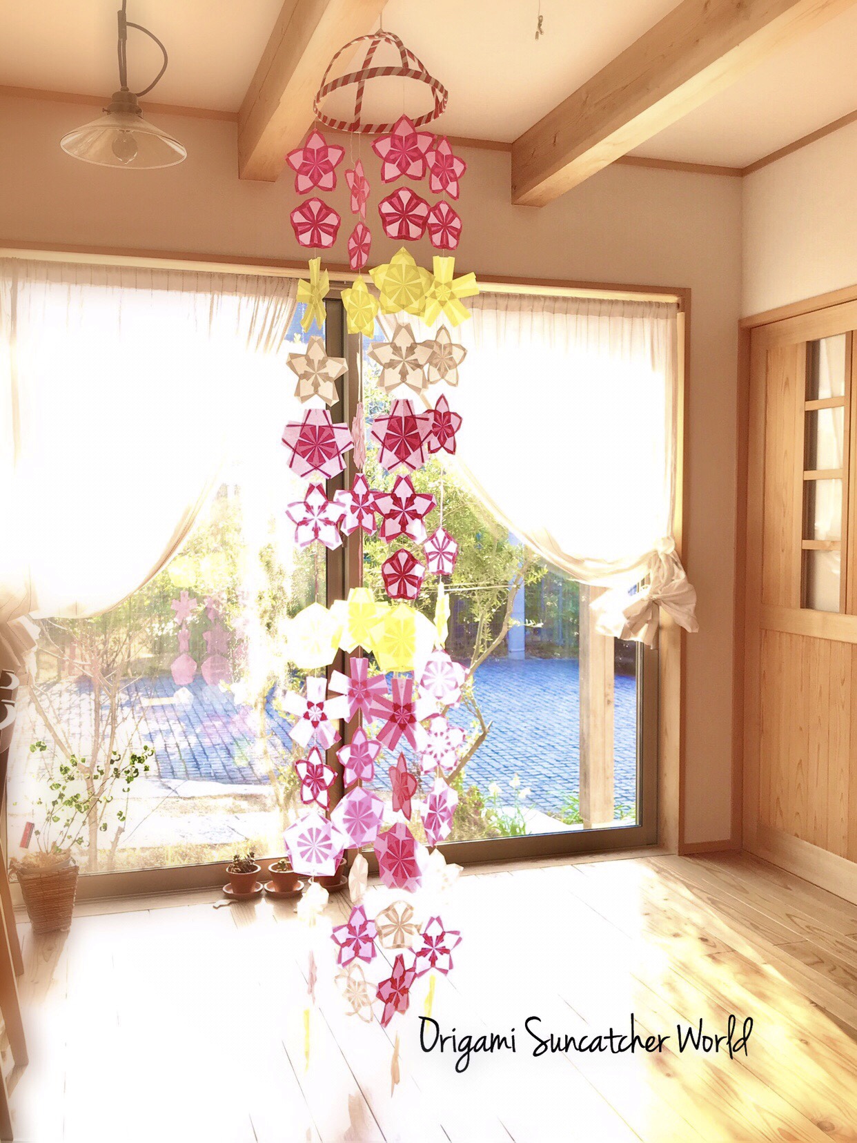 春の折り紙「桜 さくら 」の折り方！平面にも立体にもなる可愛い花ちょちょいの工作部屋