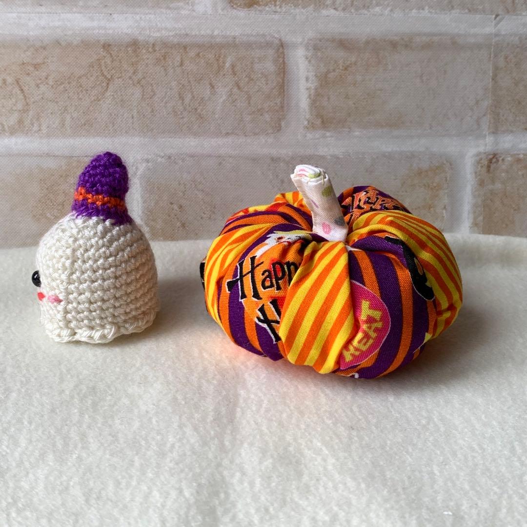 ハロウィン おばけ かぼちゃ あみぐるみ 秋 飾り ハロウィン