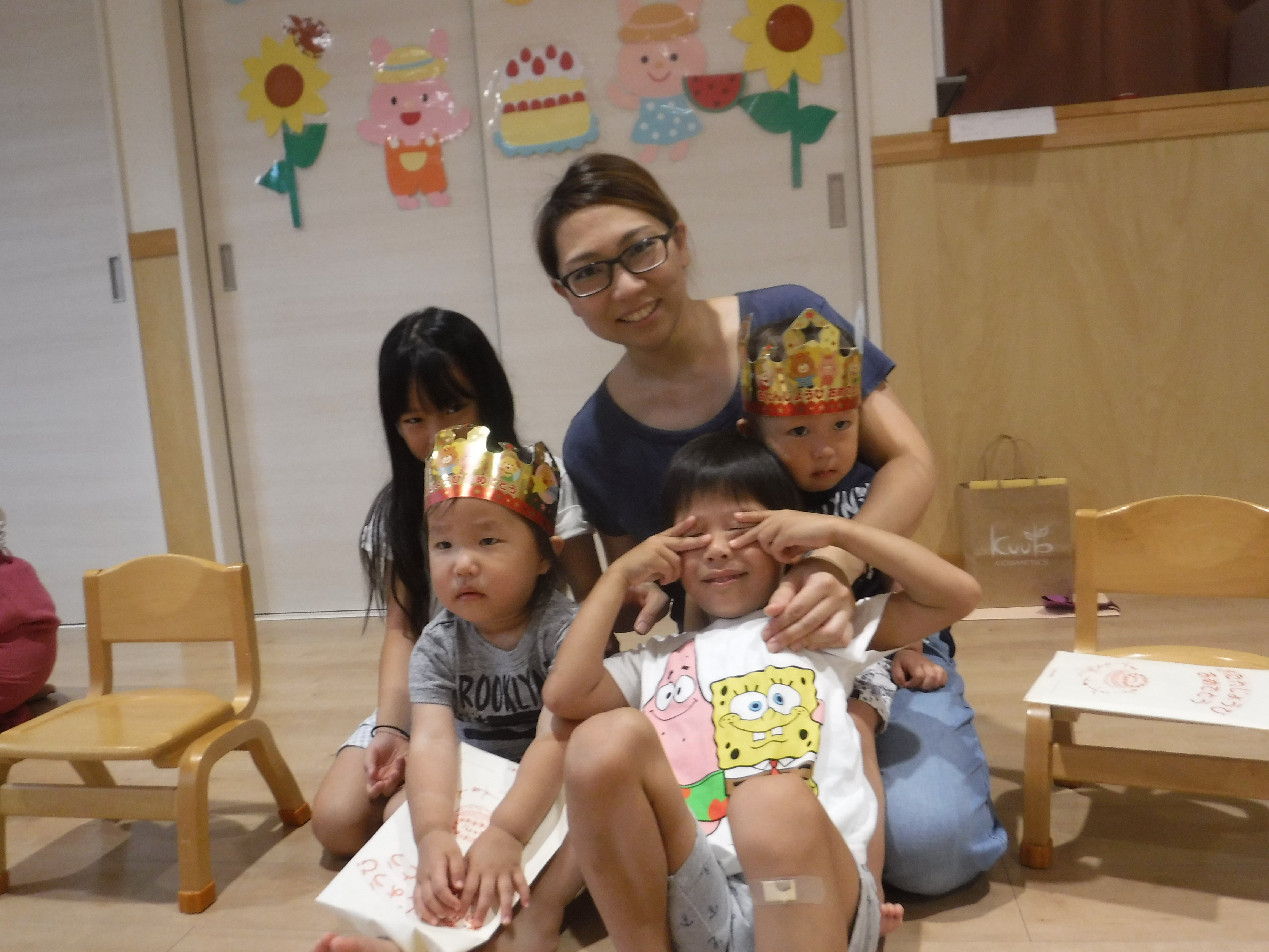 2018.08.22：8月誕生会☆ - 社会福祉法人 たんぽぽ福祉会 たんぽぽ保育園