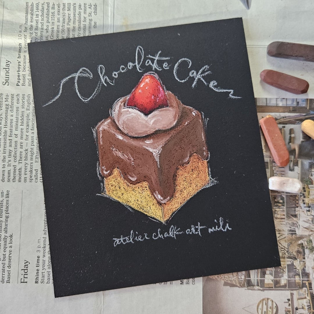 大人黒板、チョークレタリングでバレンタインデ