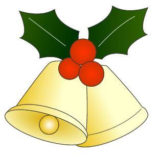 ベルのフリーイラスト - クリスマスベルの無料素材 - チコデザ