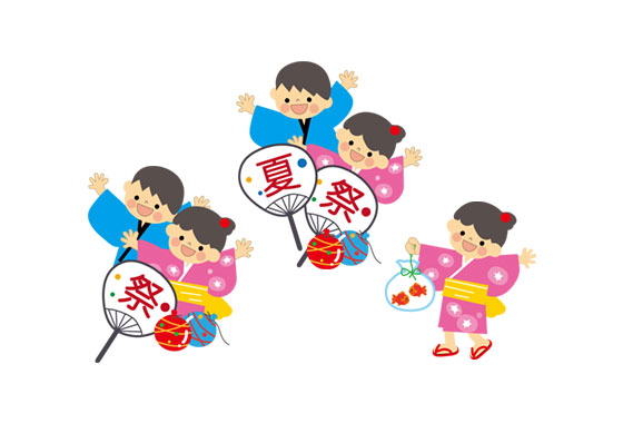 夏祭りを彩る打ち上げ花火のイラスト素材商用可能な無料 フリー のイラスト素材ならストックマテリアル