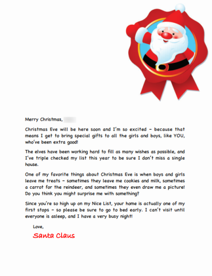 サンタからの手紙テンプレートでおしゃれなデザインを無料で作成！Canva