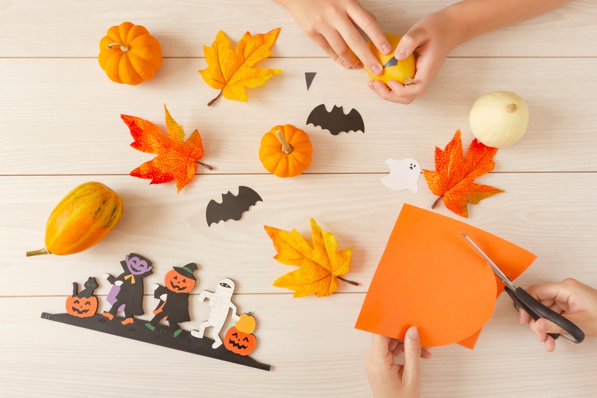 画用紙で作るジャック・オー・ランタンバッグ ハロウィンのお菓子入れに！ - 100円ママ〜100均大好きママのお役立ち情報