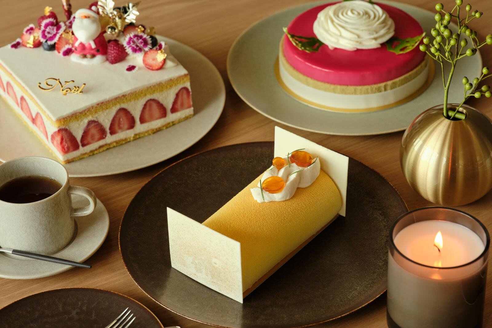 グランド ハイアット 福岡「クリスマスアフタヌーンティー」“ギフトボックス型”苺ショートケーキ - ファッションプレス