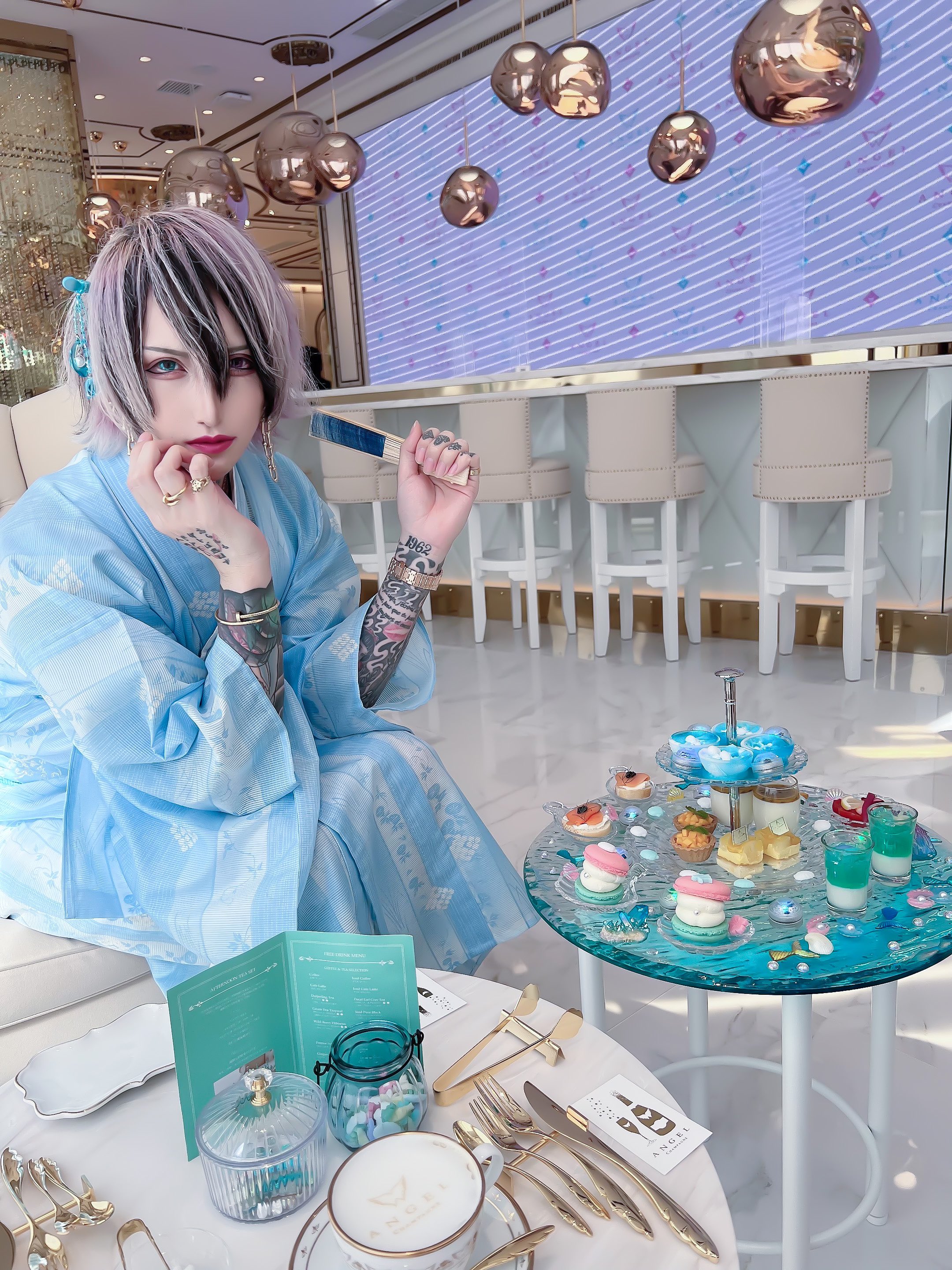 エンジェルアフヌンで楽しむシャンパン