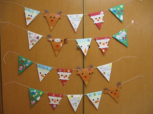 壁面飾りクリスマスつるしガーランド
