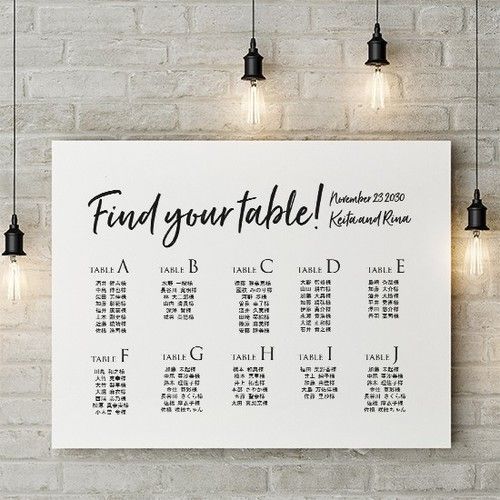 私達は席次表を一人一人渡さずにシー- 結婚式準備レポ みんなのウェディング