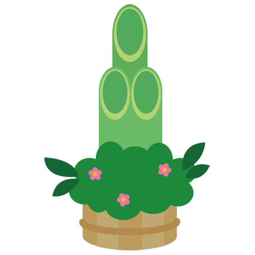 無料イラスト正月の松飾パブリックドメインQ：著作権フリー画像素材集