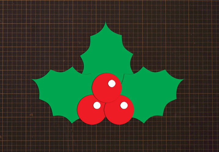 壁面型紙 クリスマスつめこみツリーほいくえ