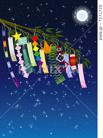 お祭りの背景 縦型 ：イラスト無料