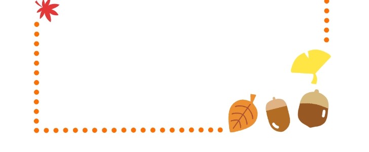 紅葉した木のシンプル枠イラスト-縦 ＜無料＞かわいいフリー素材 イラストK