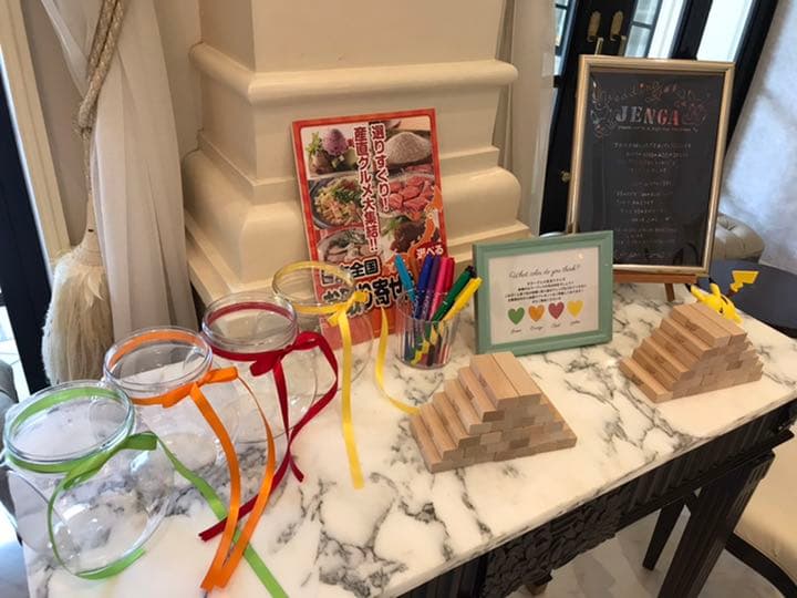 ジェンガ 説明ボードA4 ウェディング結婚証明書 シンプル 黒板 送料無料