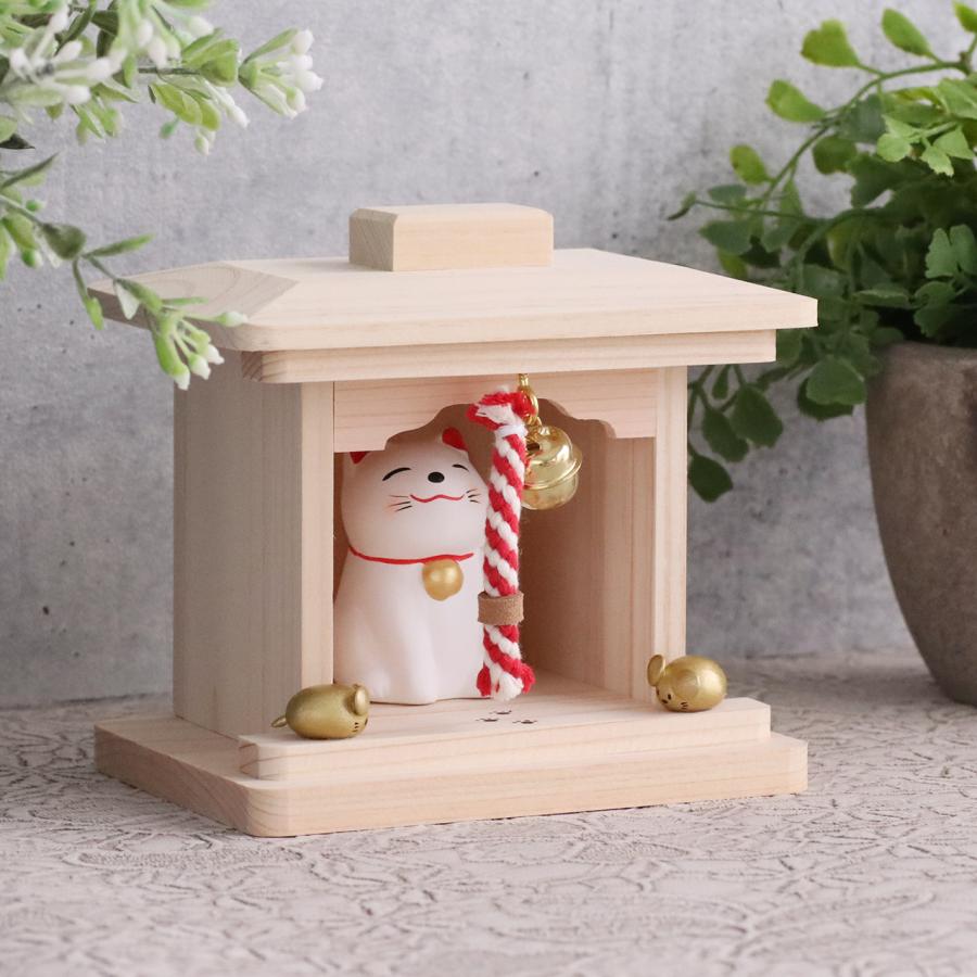 招き猫金・左手人形おみくじ白鬚神社オンライン授与所