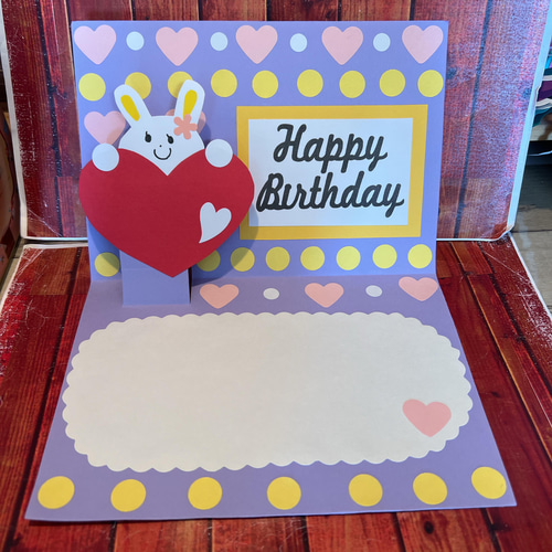 バースデーカード 保育 手作り ポップアップカード メッセージカード ＫＩＲＨＡＲ キルハル 通販 13781486Creema クリーマ